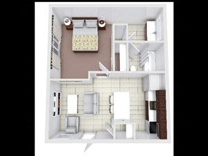 Floorplan Photos Gallery 1 Bed 1 Bath